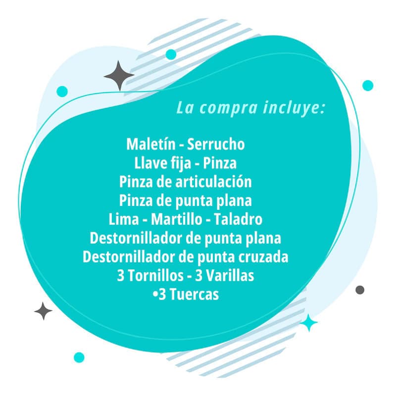 Set Maletín de Herramientas de Juguete Lionel's — Juego de Rol para Niños — Azul