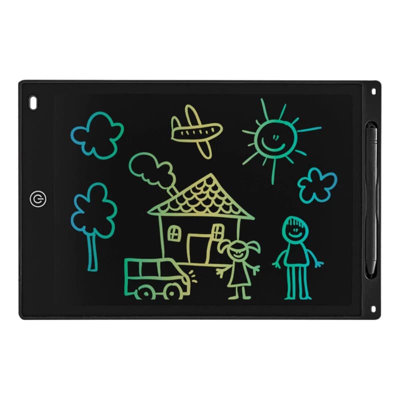 Pizarra Mágica LCD Multicolor 12" T-Go — Dibujo y escritura borrable