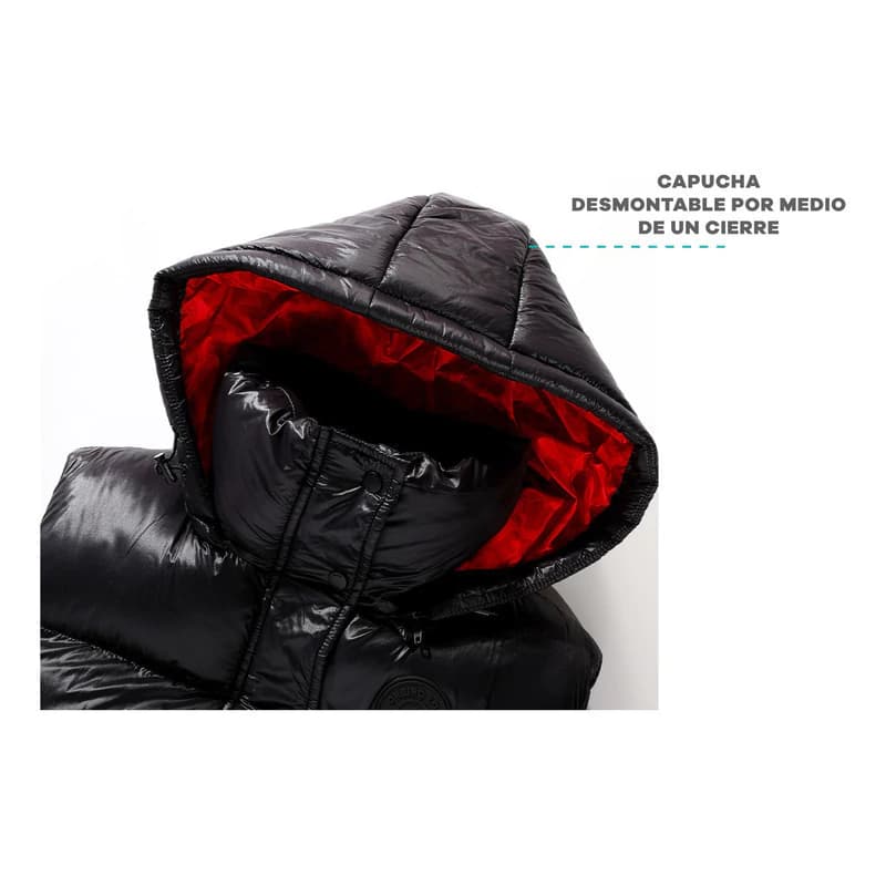 Chaleco Puffer | Oreiro Love — Negro / Lisa / S