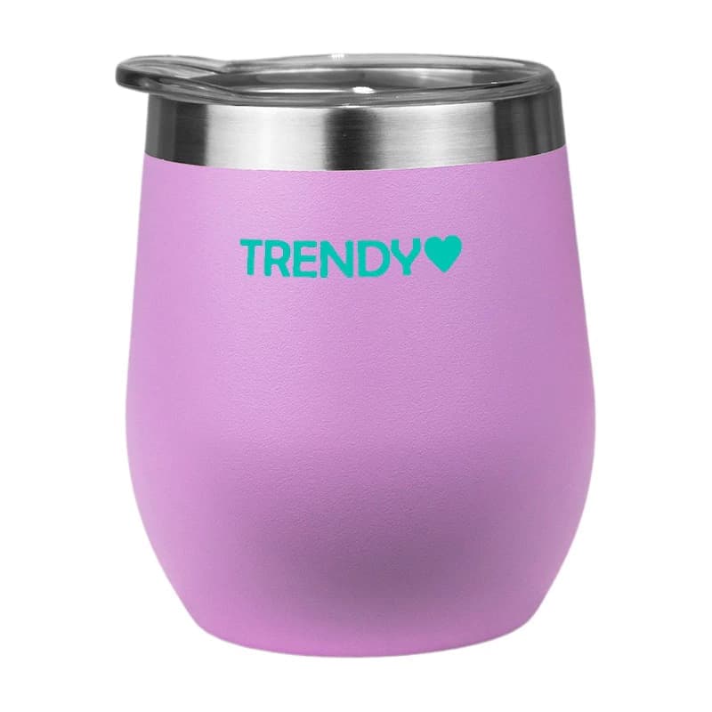 Mate Térmico Acero Inoxidable Trendy 280 ml con Tapa — Doble Pared — Violeta 16267 / Liso