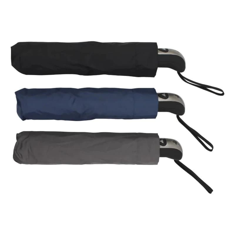 Paraguas Wellington Polo 6301 Unicolor Recto Automático — Negro / Liso