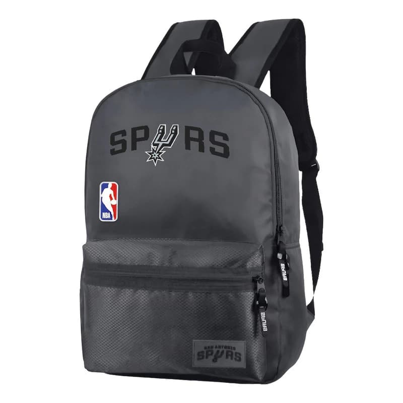 Mochila NBA Licencia Oficial 25L | Equipos 2024 | Urbana y Escolar — Gris 27651 / Liso