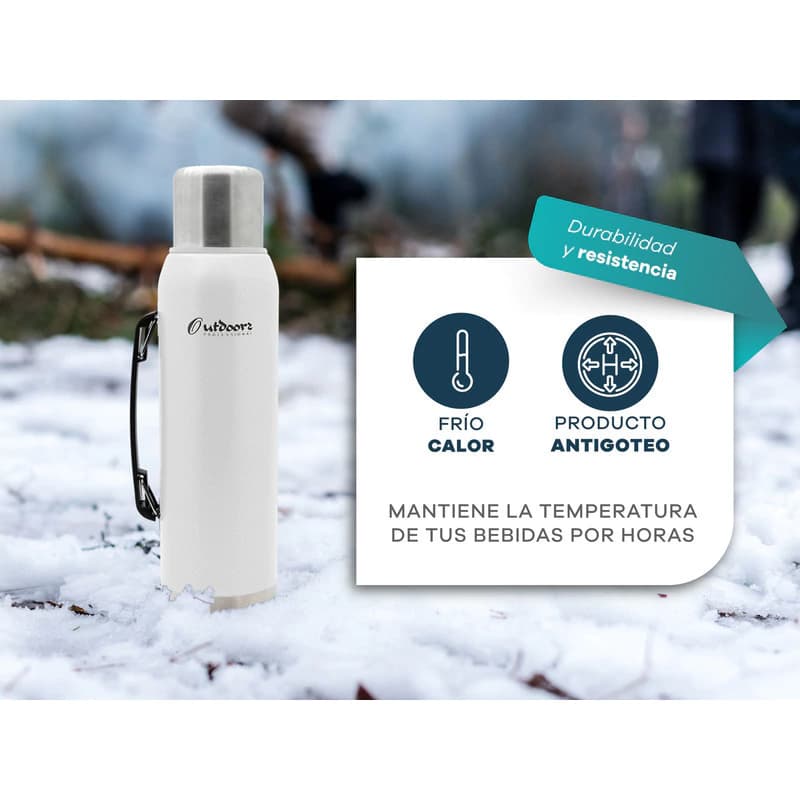 Kit Matero Outdoors Termo 1 L + Mate Mug + Bombilla Acero Inoxidable