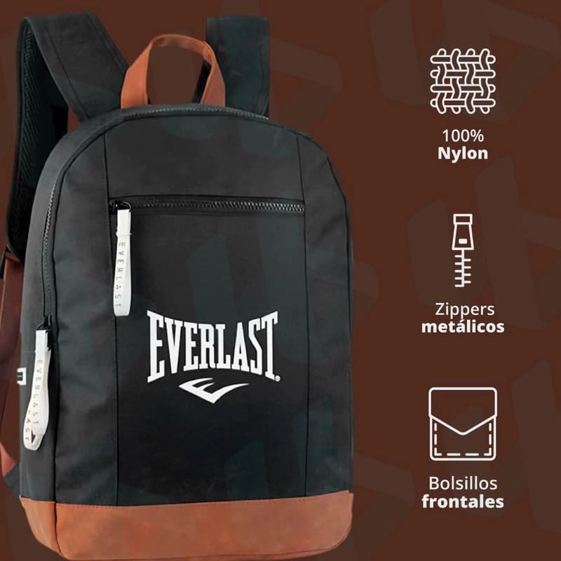 Mochila Urbana Everlast Base Gamuzada 22 L | Porta Notebook 15.6" | 44x30x14 cm — Azul