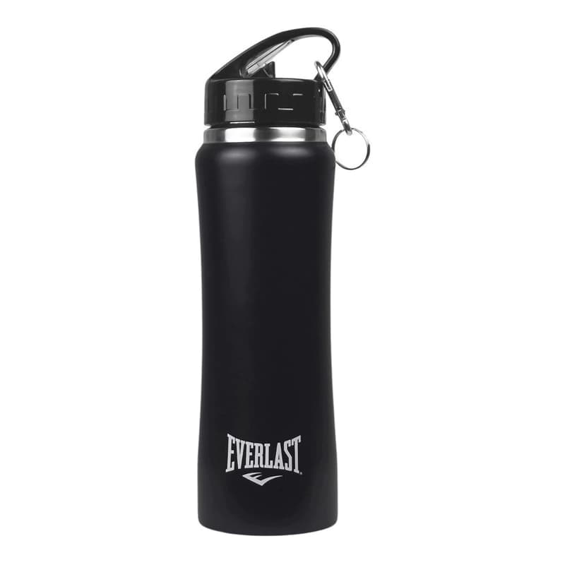 Botella Térmica D Agua Acero Inoxidable Pico Sport Deportiva — Negro