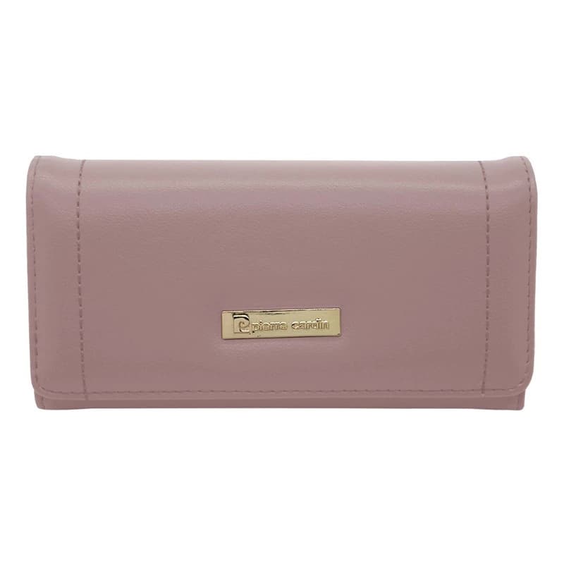 Billetera Fichero Grande Pierre Cardin con Monedero y Tarjetero Mujer — Rosa Cod 14752 Lisa