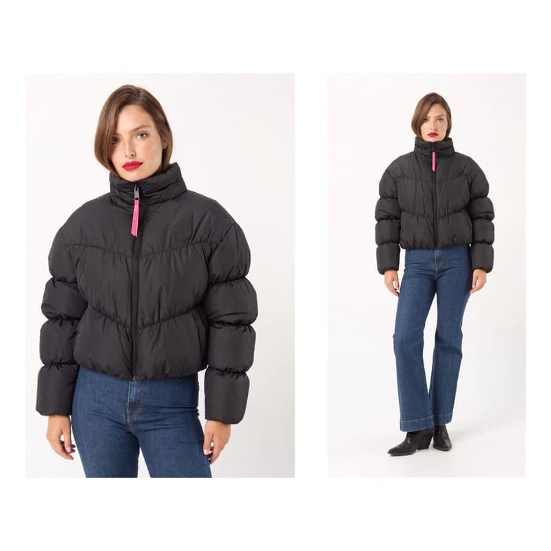 Campera Puffer | Oreiro Love — Negro / Lisa / S
