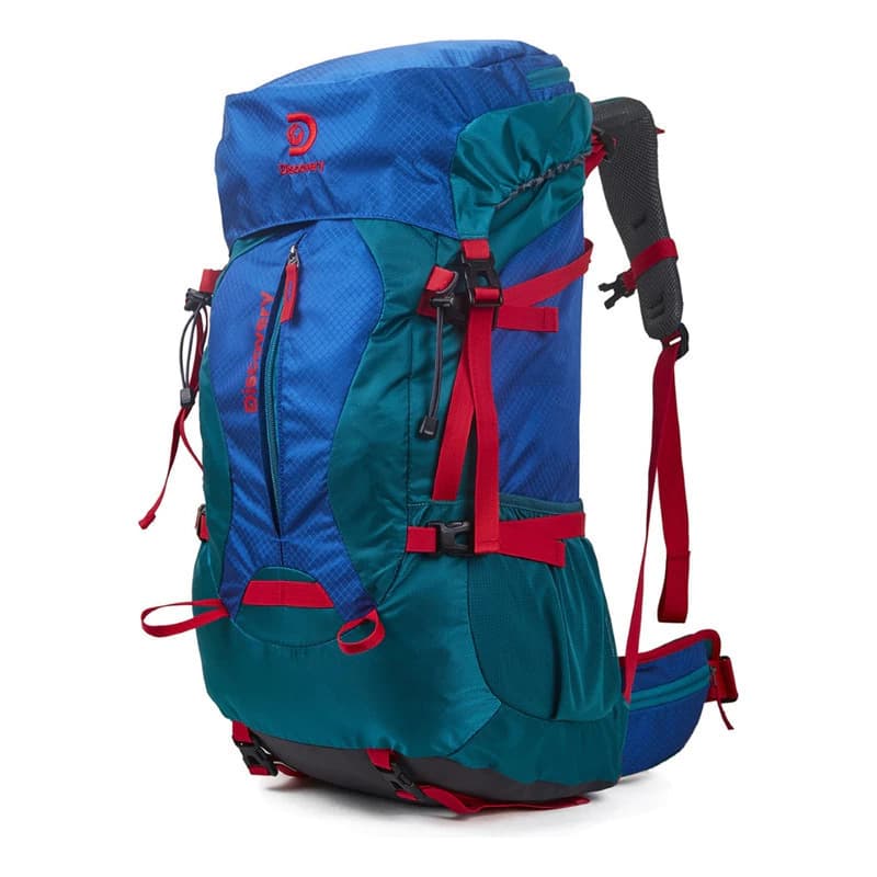 Mochila Trekking 60+5 Lts Discovery Adventure — Camping y Viaje, Verde