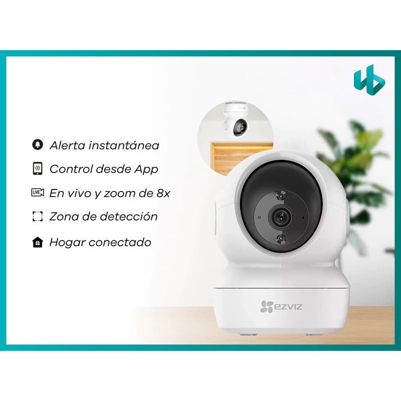 Cámara Wifi 2mpx Ezviz C6n 360° Audio + Tarjeta Memoria 32g