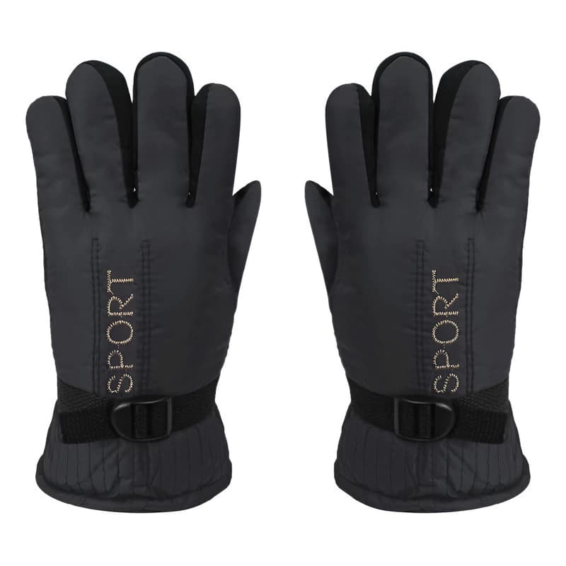 Guantes Térmicos Impermeables Forest – Moto, Bici y Nieve con Reflectivos — Gris