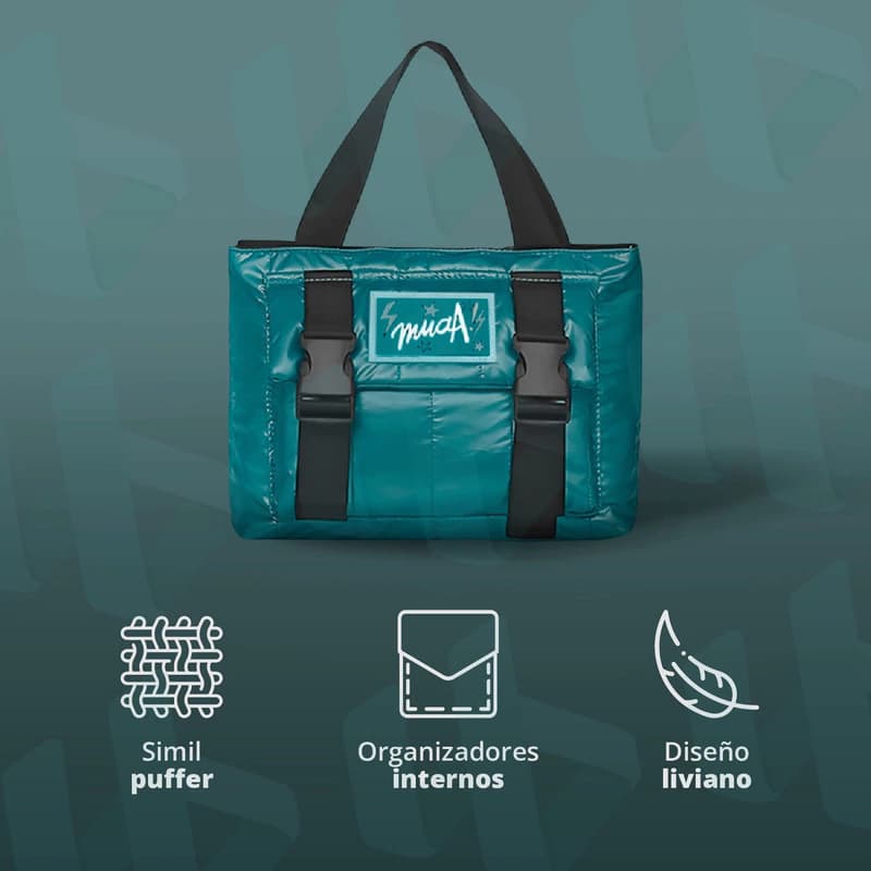 Carteras De Mujer Muaa Bandolera Símil Puffer Juvenil Teen