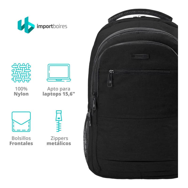 Mochila Urbana Porta Notebook 15.6" Bagcherry | Resistente al Agua, 6 Bolsillos