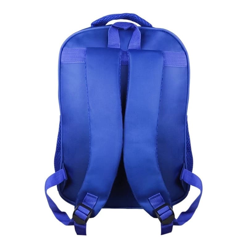 Mochila Escolar Infantil 3D Fútbol | Preescolar y Nivel Inicial — Azul
