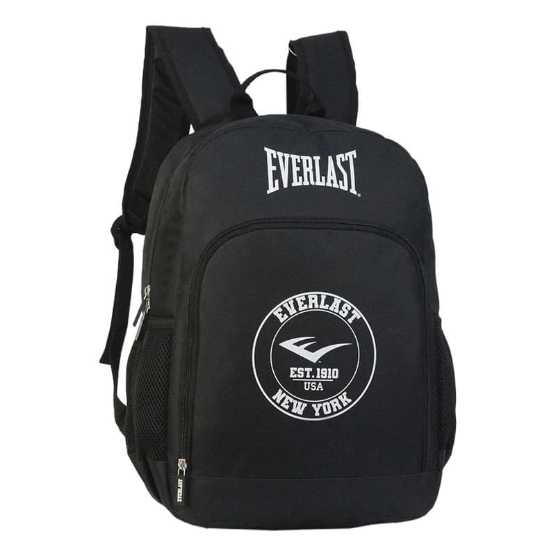 Mochila Urbana Escolar Everlast 19L con Porta Notebook | 43cm — Negro / Lisa