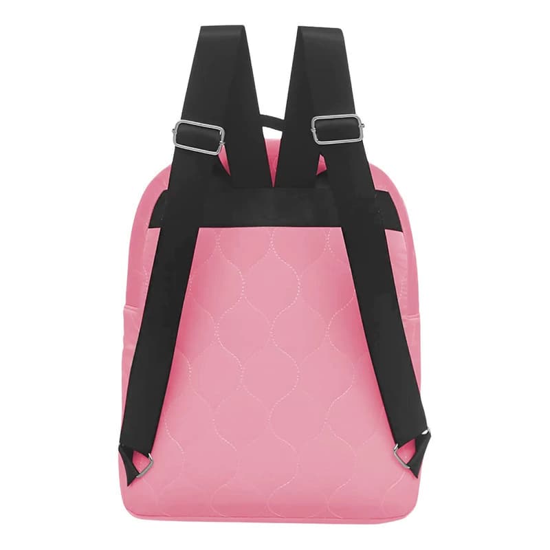 Mochila Urbana Puffer Muaa Acolchada Porta Tablet 10" 12L Modelo 16388 — Blanco / Lisa