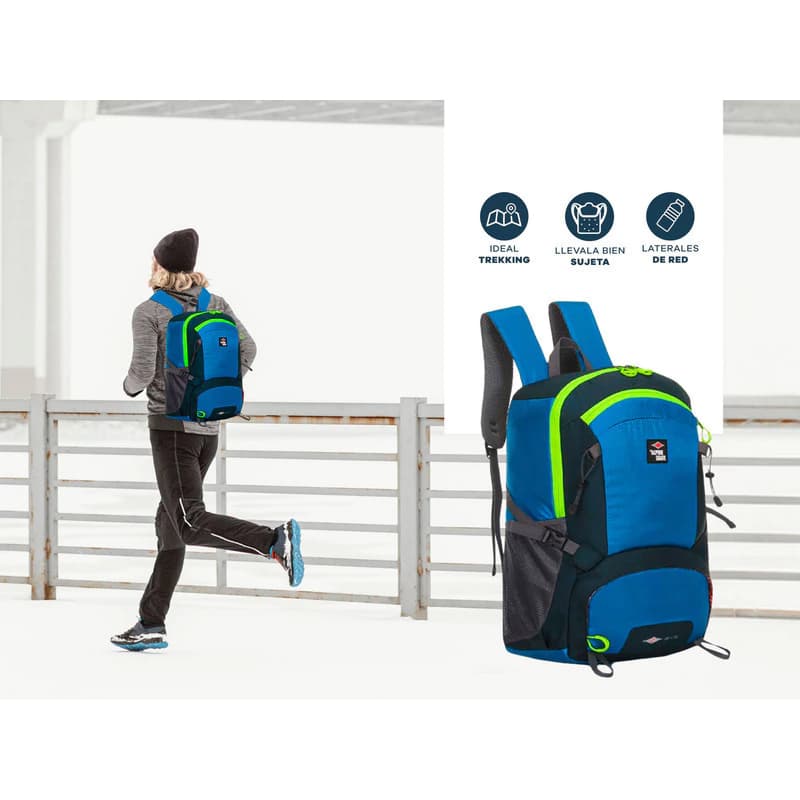 Mochila Trekking Camping 35 L Alpine Skate con bolsillo notebook y espalda acolchada