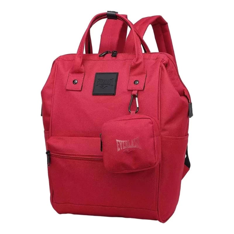 Mochila Cartera Urbana Boca De Pez Modelo Grande Nylon — Cereza 22204