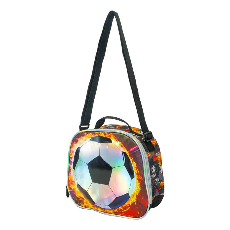 Lunchera Térmica Escolar T-Go Tipo Morral 5L | Modelo QD14 — Negro / Estampado