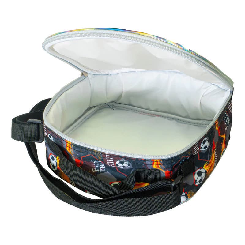 Kit Escolar T-Go Fútbol 3 piezas: Mochila 16" + Lunchera Térmica + Cartuchera
