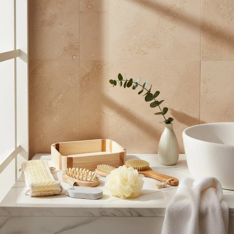 Kit de Cuidado Corporal Trendy Eco Collection 7 piezas con caja de madera