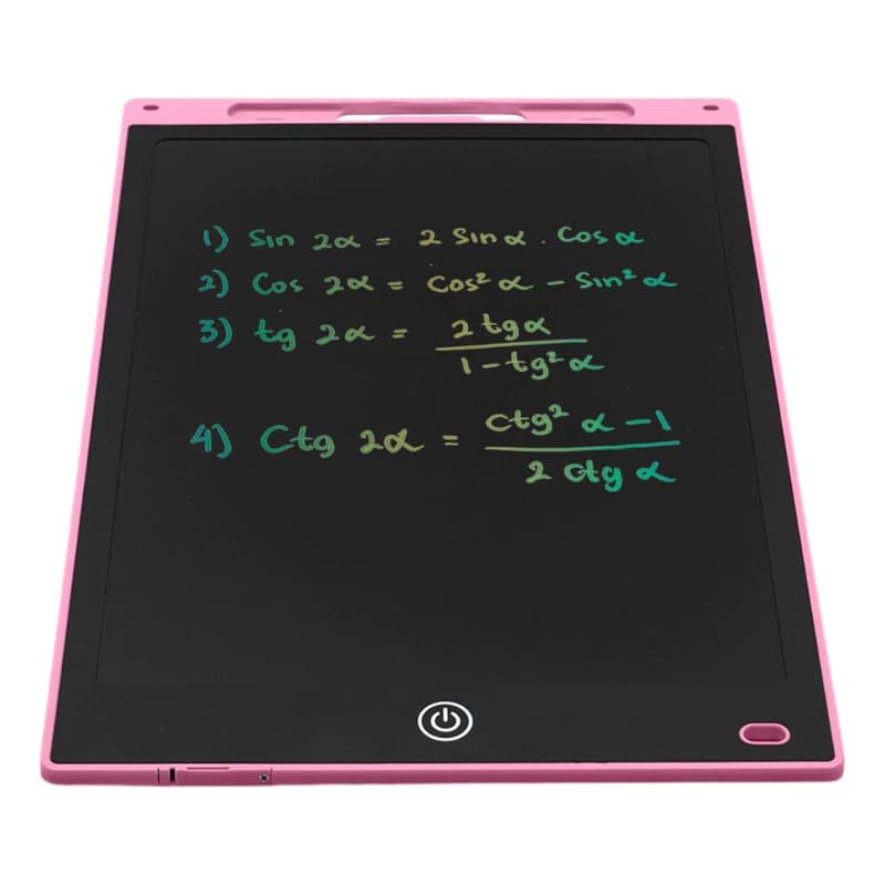 Pizarra Mágica Infantil LCD 12" T-Go Rosa — dibujo y borrado sin papel