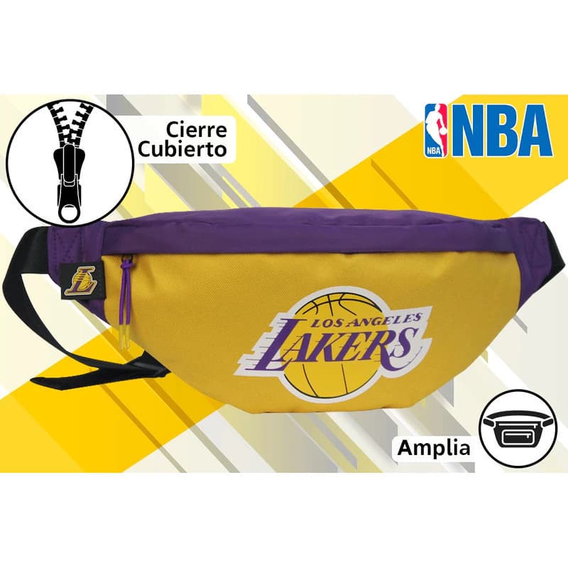 Riñonera NBA Los Angeles Lakers Maxi XL - Bandolera Urbana Unisex