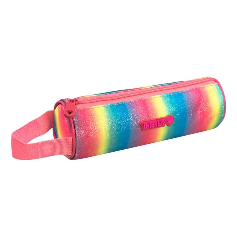 Cartuchera Escolar | Trendy — Fucsia 16323 / Brillitos