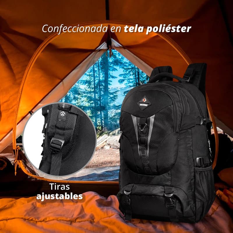 Mochila Camping Bagcherry Grande 50 L - Viaje, Montaña y Aventura