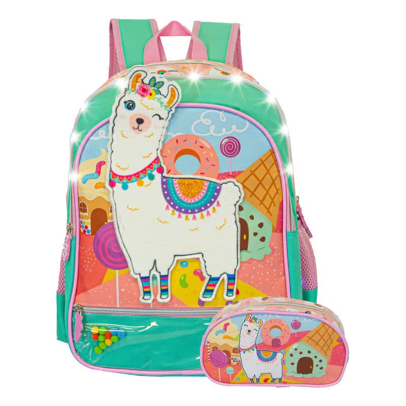 Kit Escolar | Mochila + Cartuchera | Llama