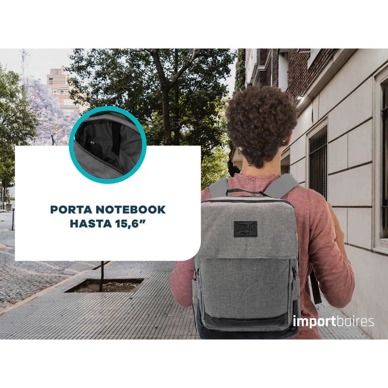 Mochila Everlast Ejecutivo Porta Notebook 15.6" Reforzada Urbana