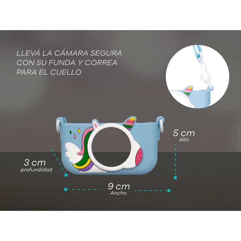 Cámara Digital T-go New Kids Wc28a 12 Mpx Compacta — Rosa