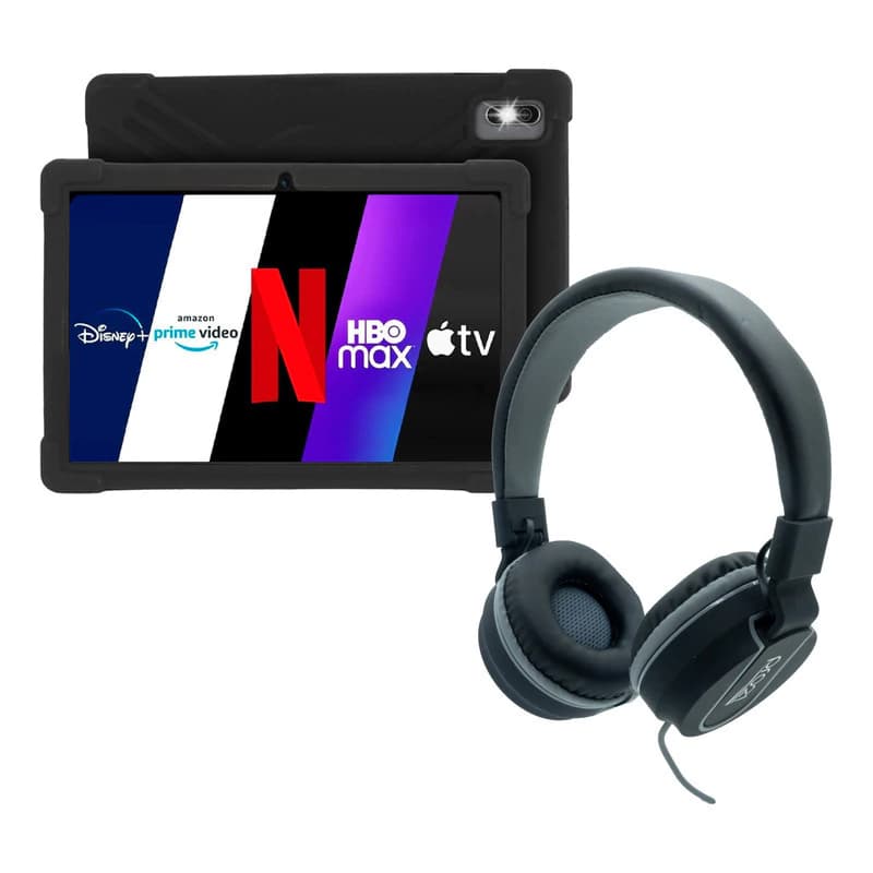 Tablet T-go Gamer Tb1001-4r 64gb 10 + Auriculares Pro21 — Auricular Negro