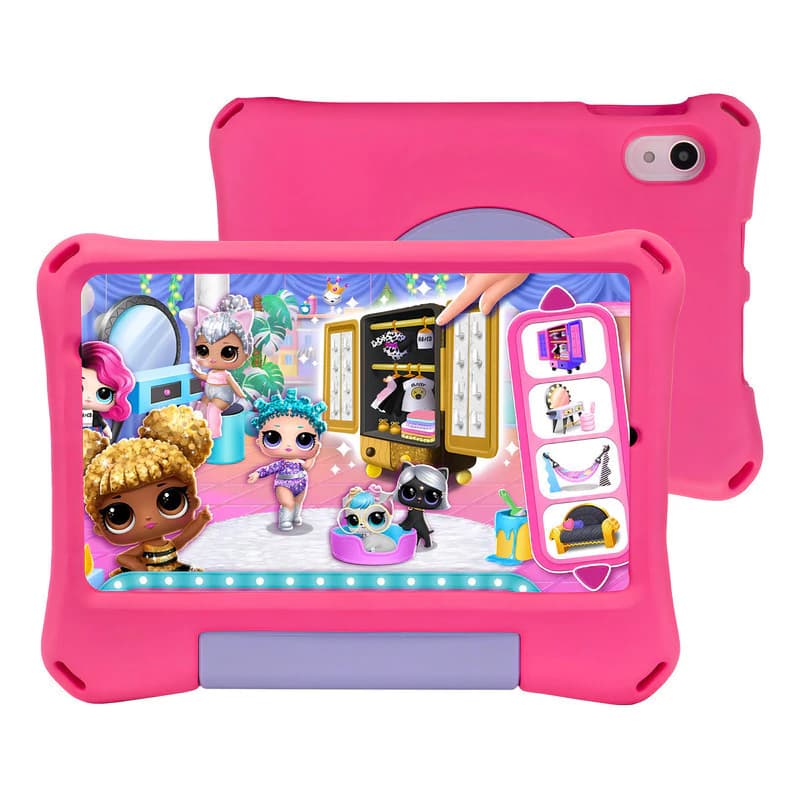 Tablet T-GO Kids TB850H Helios 8" 4GB RAM 64GB - Funda Antigolpes Rosa