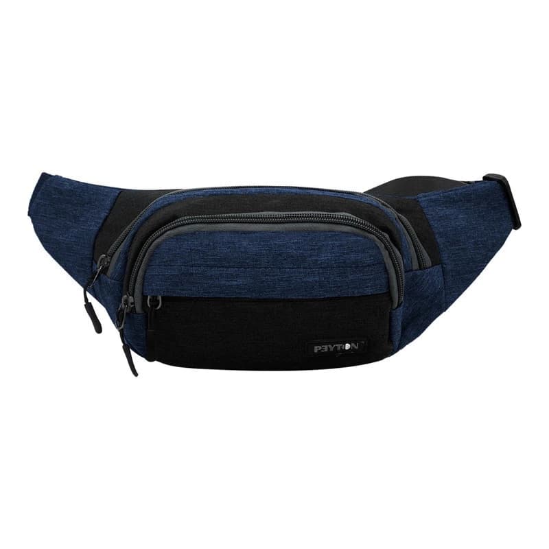 Riñonera Hombre Mujer Deportiva Urban Vintage Celular Diseño — Azul Jaspeado 51195
