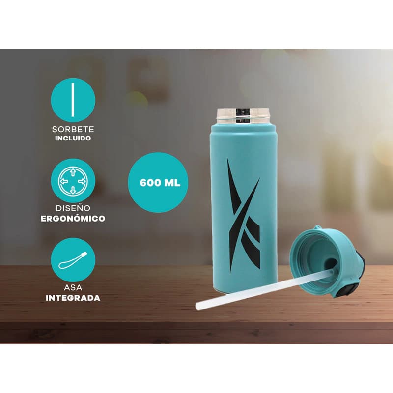 Botella Térmica De Agua Acero Inoxidable Pico Hydro Sport — Negro 60014