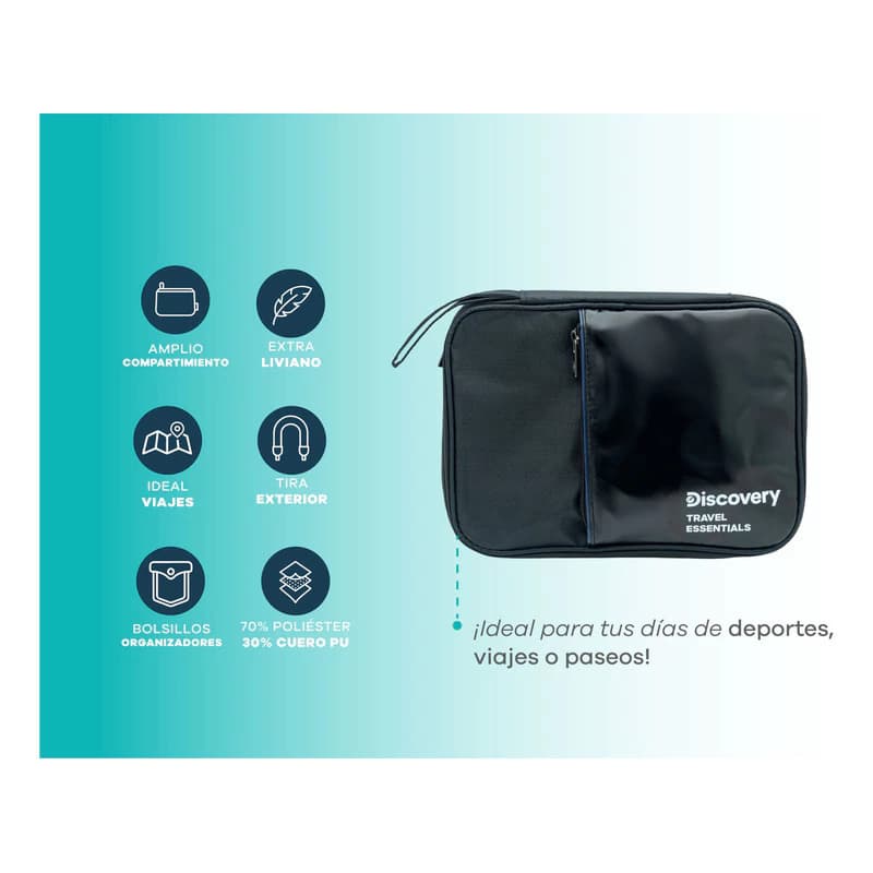Organizador de Valija Discovery Multiuso Funda Tablet y E-reader — Negro 17093
