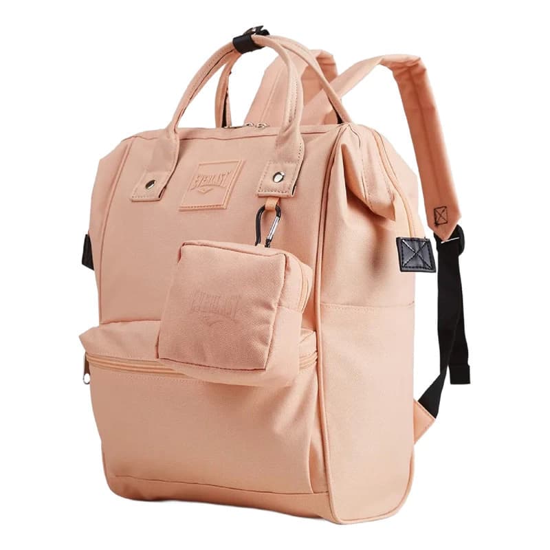 Mochila Cartera Urbana Boca De Pez Modelo Grande Nylon — Peach