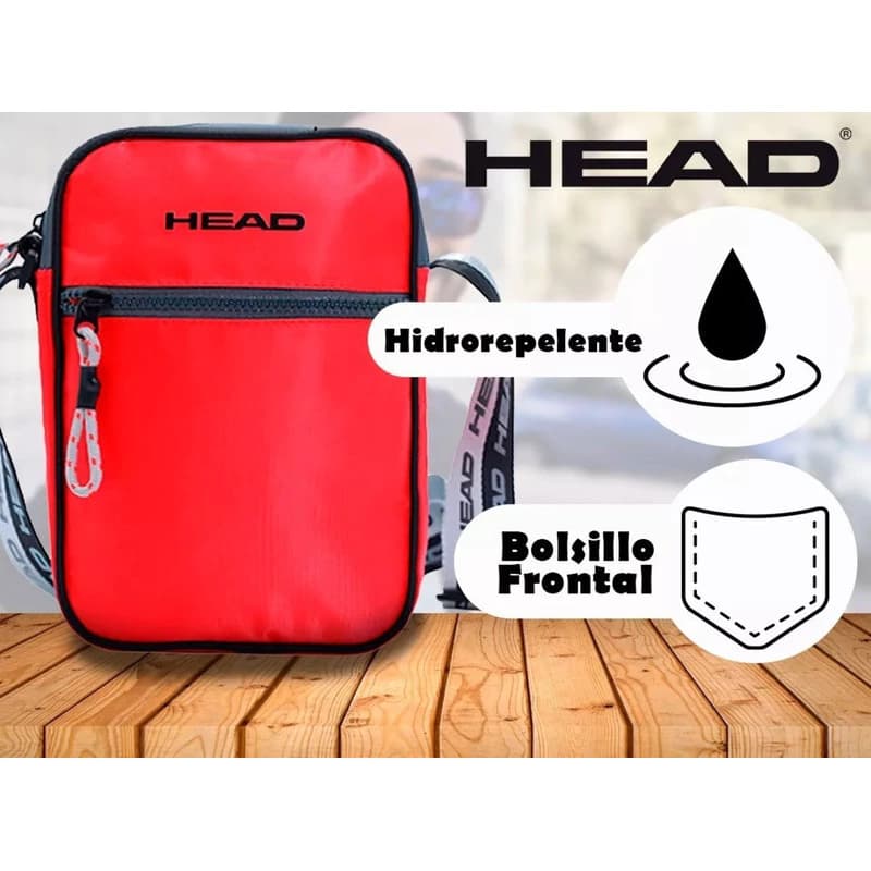 Morral Bandolera Deportiva Head Hombre Mujer Bolsillo Correa