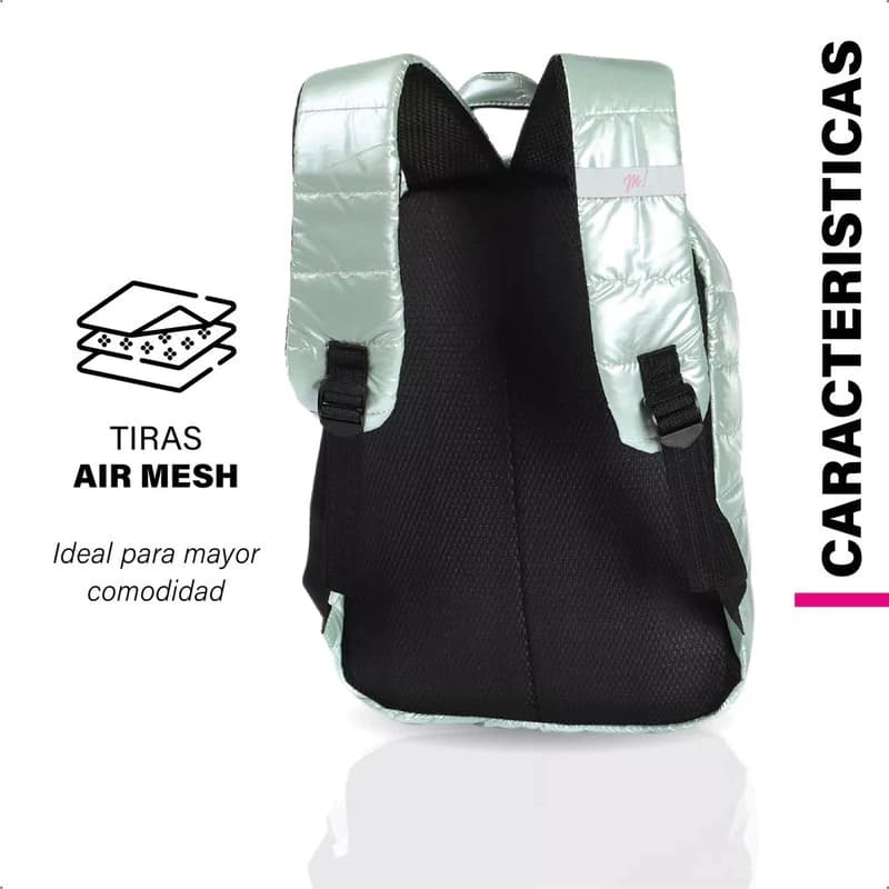 Mochila Escolar Acolchada | Porta Notebook 14 | Muaa
