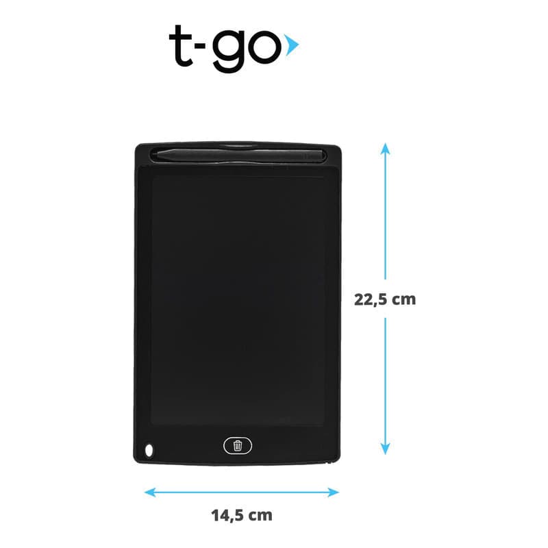 Pizarra Mágica Infantil T-Go 8.5" para Dibujo y Escritura sin Papel