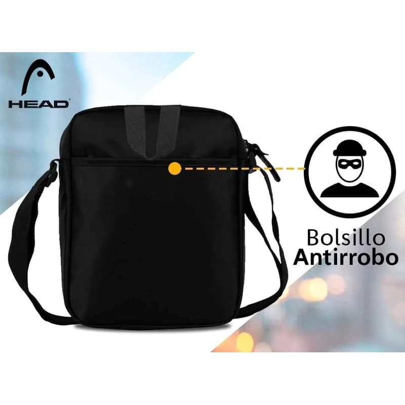Morral Head unisex: libertad y estilo en tus viajes — Negro con red