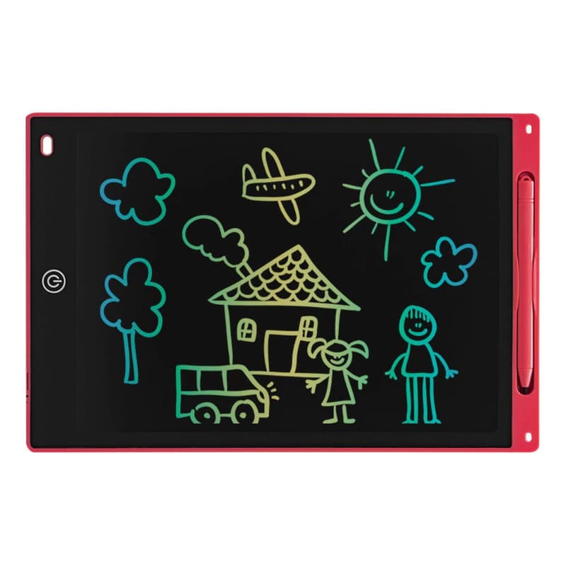 Pizarra Mágica Infantil 12" T-Go – Dibujo Digital sin Papel, Color Rojo