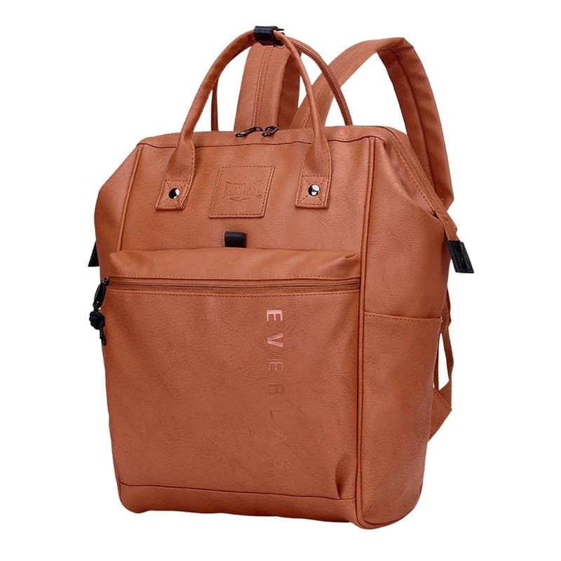 Mochila Cartera Everlast Boca de Pez Eco Cuero Urbana Antirrobo Mujer — Suela 21478 / Eco cuero