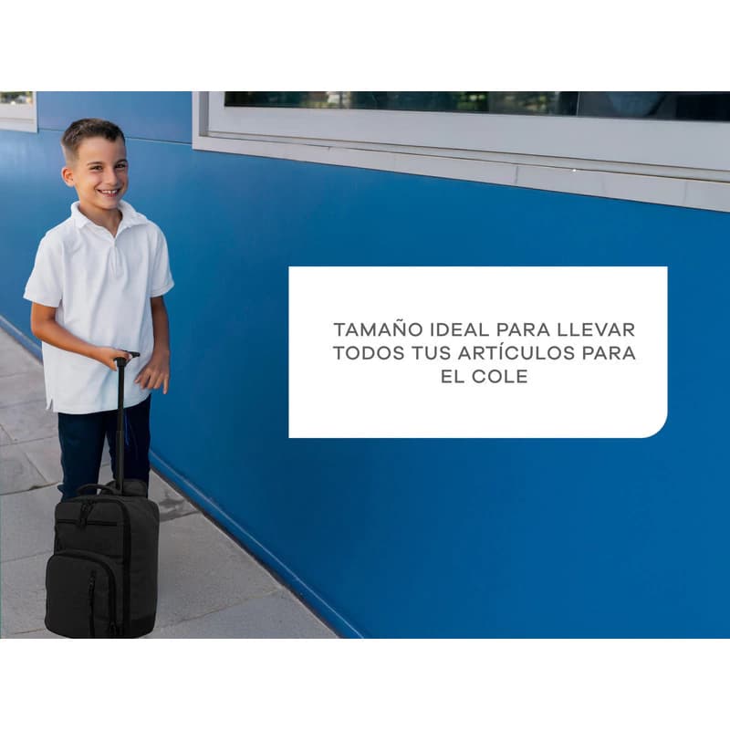 Carrito Escolar | Bagcherry — Negro 249024 / Liso