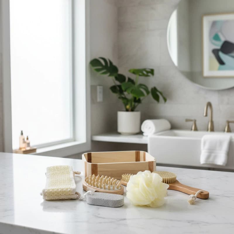 Kit de Cuidado Corporal Trendy Eco Collection 7 piezas con caja de madera