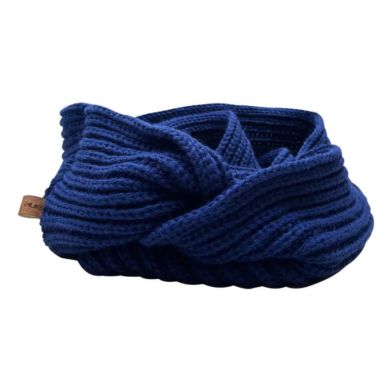 Cuello Infinito Bufanda Lana Gruesa Doble Vuelta Piuke — Abrigada y Cómoda — Azul