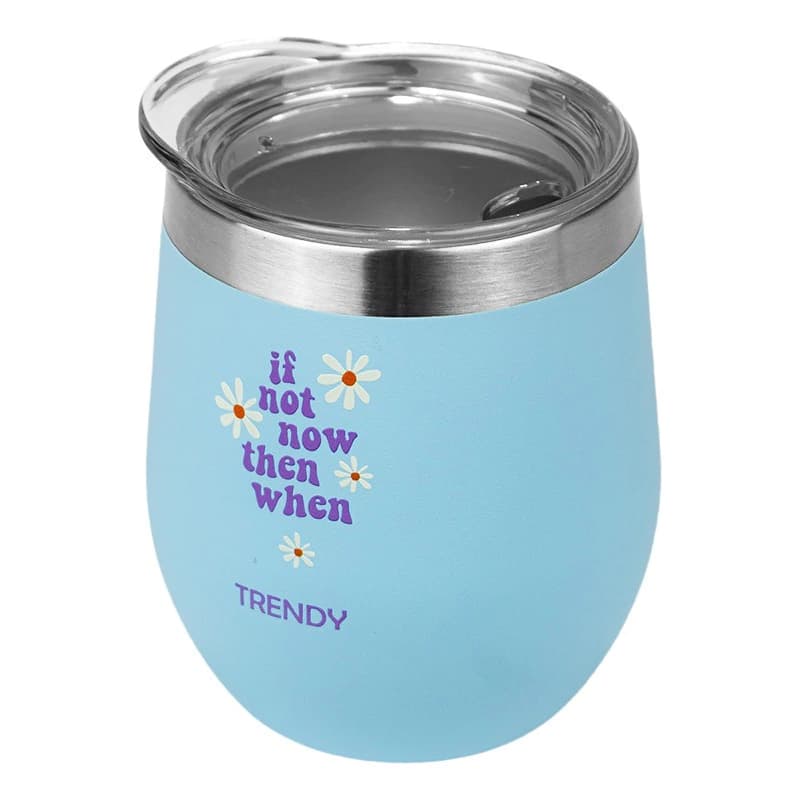 Mate Térmico Trendy 280 ml Acero Inoxidable con Tapa — Frío y Calor — Agua 16268 / Liso