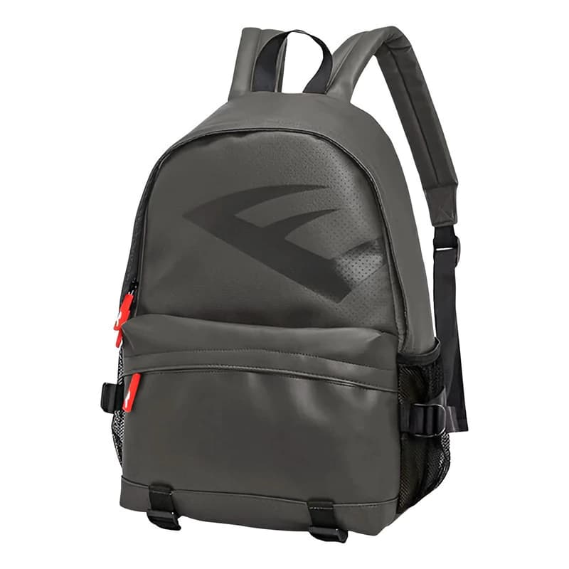 Mochila Portanotebook Everlast Urbana Eco Cuero PU 15,6" | 14L Unisex — Gris / Liso