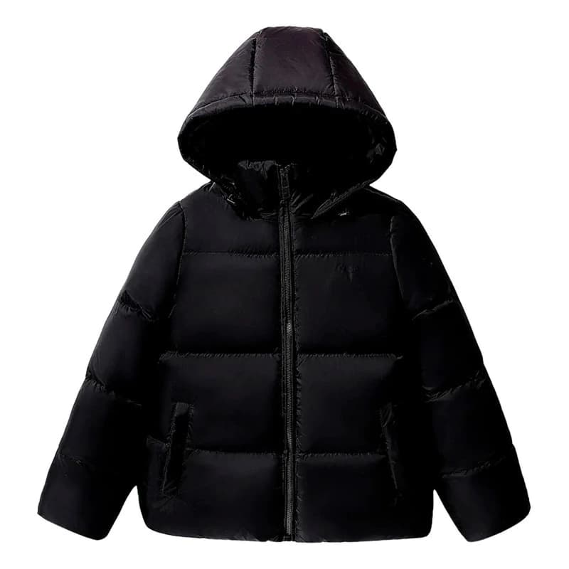 Campera Puffer con Capucha | Oreiro Love — Negro / Lisa / L