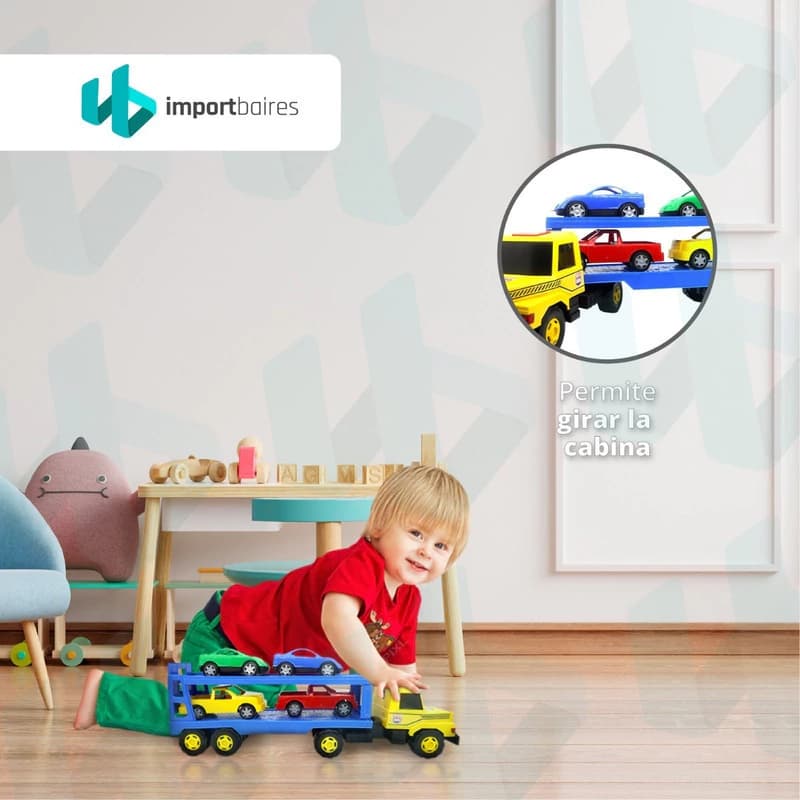 Camión Transportador con Rampa Articulada Lionel's 50 cm plástico reforzado